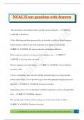 NCAC II test questions with Answers