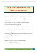 NCAC II Bundled Exams &vert;Questions and Answers &vert;100&percnt; Pass