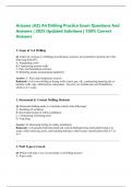 Arizona &lpar;AZ&rpar; A4 Drilling Practice Exam Questions And Answers &vert; 2025 Updated Solutions &vert; 100&percnt; Correct Answers