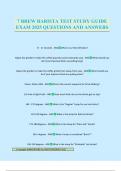 7 BREW BARISTA TEST STUDY GUIDE EXAM 2025 QUESTIONS AND ANSWERS