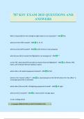 787 KSV EXAM 2025 QUESTIONS AND ANSWERS
