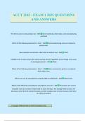 ACCT 2102 - EXAM 1 2025 QUESTIONS AND ANSWERS