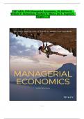 TEST BANK FOR Managerial Economics&comma; 9th Edition By William F&period; Samuelson&comma; Stephen G&period; Marks&comma; Jay L&period; Zagorsky &vert;All Chapters &vert; Latest Version 2025 A&plus;