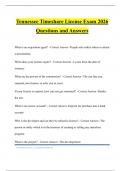 Tennessee Timeshare License Exam 2026 Questions and Answers