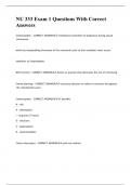 NU 333 Exam 1 Questions With Correct Answers