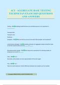 ACI - AGGREGATE BASE TESTING TECHNICIAN EXAM 2025 QUESTIONS AND ANSWERS
