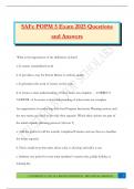 SAFe POPM 5 Exam 2025 Questions and Answers