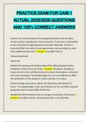 PRACTICE EXAM FOR CAIB 1 ACTUAL 2025&sol;2026 QUESTIONS AND 100&percnt; CORRECT ANSWERS