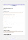 Paramedic Entrance Exam Study Guide Questions and Answers  Already Graded 