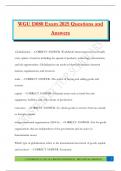 WGU D080 Exam 2025 Questions and Answers