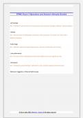 PPNC Exam 3 Questions and Answers Already Graded