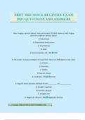 ARRT MRI MOCK REGISTRY EXAM 2025 QUESTIONS AND ANSWERS