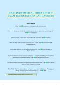 BICSI IN250 OPTICAL FIBER REVIEW EXAM 2025 QUESTIONS AND ANSWERS