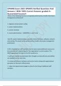 CPHIMS Exam 2025 UPDATE Verified Questions And Answers &vert; With 100&percnt; Correct Answers graded A&plus; Guaranteed Success&excl;&excl;