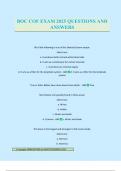 BOC COF EXAM 2025 QUESTIONS AND ANSWERS