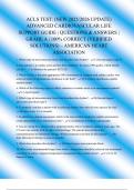 ACLS TEST&colon; &lpar;NEW 2025&sol;2026 UPDATE&rpar; ADVANCED CARDIOVASCULAR LIFE SUPPORT GUIDE &vert; QUESTIONS & ANSWERS &vert; GRADE A &vert; 100&percnt; CORRECT &lpar;VERIFIED SOLUTIONS&rpar; &ndash; AMERICAN HEART ASSOCIATION