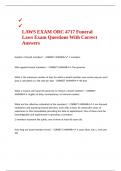 LAWS EXAM ORC 4717 Funeral Laws Exam Questions With Correct Answers
