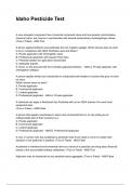 Idaho Pesticide Test NEWEST 2025&sol;2026 ACTUAL EXAM COMPLETE QUESTIONS AND CORRECT DETAILED ANSWERS &lpar;VERIFIED ANSWERS&rpar; &vert;ALREADY GRADED A&plus;&vert;&vert;BRAND NEW&excl;&excl;