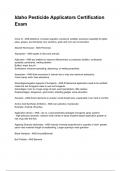 Idaho Pesticide Applicators Certification Exam NEWEST 2025&sol;2026 ACTUAL EXAM COMPLETE QUESTIONS AND CORRECT DETAILED ANSWERS &lpar;VERIFIED ANSWERS&rpar; &vert;ALREADY GRADED A&plus;&vert;&vert;BRAND NEW&excl;&excl;