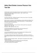 Idaho Real Estate License Pearson Vue Test Set NEWEST 2025&sol;2026 ACTUAL EXAM COMPLETE QUESTIONS AND CORRECT DETAILED ANSWERS &lpar;VERIFIED ANSWERS&rpar; &vert;ALREADY GRADED A&plus;&vert;&vert;BRAND NEW&excl;&excl;