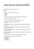 Hunters Education Study Guide &lpar;IDAHO&rpar; NEWEST 2025&sol;2026 ACTUAL EXAM COMPLETE QUESTIONS AND CORRECT DETAILED ANSWERS &lpar;VERIFIED ANSWERS&rpar; &vert;ALREADY GRADED A&plus;&vert;&vert;BRAND NEW&excl;&excl;