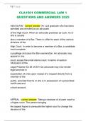 CLA1501 COMMERCIAL LAW 1  QUESTIONS AND ANSWERS 2025