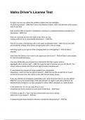 Idaho Driver's License Test NEWEST 2025&sol;2026 ACTUAL EXAM COMPLETE QUESTIONS AND CORRECT DETAILED ANSWERS &lpar;VERIFIED ANSWERS&rpar; &vert;ALREADY GRADED A&plus;&vert;&vert;BRAND NEW&excl;&excl;