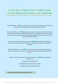 CGSC&sol;ILE COMP STUDY TERMS X100&period; EXAM 2025 QUESTIONS AND ANSWERS