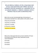 RELIAS MEDICAL SURGICAL ED RN A EXAM BANK 2025  ACTUAL EXAM QUESTIONS AND CORRECT DETAILED  ANSWERS &lpar;VERIFIED ANSWERS&rpar; ALL ANSWERED &lbrace;67 Q &  A&rcub; ALREADY GRADED A&plus; &sol; MEDICAL-SURGICAL ED RN A  PROPHECY RELIAS EXAM &vert; GUARANTEED PASS 