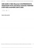 MED SURG II HESI &lpar;Elsevier&rpar; COMPREHENSIVE QUESTIONS WITH MULTIPLE CHOICES &vert;VERIFIED & REVISED ANSWERS &lpar;NEW&rpar; 2025