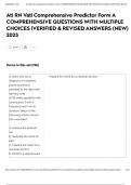 Ati RN Vati Comprehensive Predictor Form A COMPREHENSIVE QUESTIONS WITH MULTIPLE CHOICES &vert;VERIFIED & REVISED ANSWERS &lpar;NEW&rpar; 2025