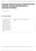 Paramedic FISDAP Final EXAM QUESTIONS AND VERIFIED ANSWERS 2025&lpar;GRADED A&plus;&rpar; DETAILED ANSWERS&excl;&excl;