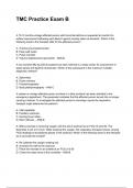 TMC Practice Exam B NEWEST 2025&sol;2026 ACTUAL EXAM COMPLETE QUESTIONS AND CORRECT DETAILED ANSWERS &lpar;VERIFIED ANSWERS&rpar; &vert;ALREADY GRADED A&plus;&vert;&vert;BRAND NEW&excl;&excl;