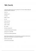 TMC &lpar;Test B&rpar; NEWEST 2025&sol;2026 ACTUAL EXAM COMPLETE QUESTIONS AND CORRECT DETAILED ANSWERS &lpar;VERIFIED ANSWERS&rpar; &vert;ALREADY GRADED A&plus;&vert;&vert;BRAND NEW&excl;&excl;