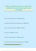 CIBTAC&sol;CIDESCO BEAUTY SERVICES PAPER EXAM 2025 QUESTIONS AND ANSWERS