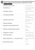 Pharmacology Content Mastery Review &lpar;2025&rpar; EXAM QUESTIONS AND ALL CORRECT ANSWERS 100&percnt; SOLVED AND GUARANTEED SUCCESS&excl;&excl;