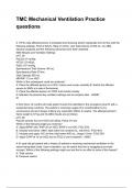 TMC Mechanical Ventilation Practice questions NEWEST 2025&sol;2026 ACTUAL EXAM COMPLETE QUESTIONS AND CORRECT DETAILED ANSWERS &lpar;VERIFIED ANSWERS&rpar; &vert;ALREADY GRADED A&plus;&vert;&vert;BRAND NEW&excl;&excl;