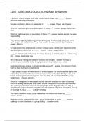 LDST 120 EXAM 2 QUESTIONS AND ANSWERS