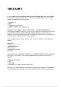 TMC EXAM 8 NEWEST 2025&sol;2026 ACTUAL EXAM COMPLETE QUESTIONS AND CORRECT DETAILED ANSWERS &lpar;VERIFIED ANSWERS&rpar; &vert;ALREADY GRADED A&plus;&vert;&vert;BRAND NEW&excl;&excl;