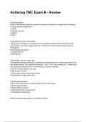 Kettering TMC Exam B - Review NEWEST 2025&sol;2026 ACTUAL EXAM COMPLETE QUESTIONS AND CORRECT DETAILED ANSWERS &lpar;VERIFIED ANSWERS&rpar; &vert;ALREADY GRADED A&plus;&vert;&vert;BRAND NEW&excl;&excl;