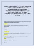 IAAO TEST VERSION 1 EXAM 2025&sol;2026 WITH  ACTUAL CORRECT QUESTIONS AND  VERIFIED DETAILED ANSWERS  &vert;FREQUENTLY TESTED QUESTIONS AND  SOLUTIONS&vert;ALREADY GRADED  A&plus;&vert;NEWEST&vert;BRAND NEW VERSION&excl;&excl;&vert;LATEST  UPDATE