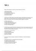 TMC 2 NEWEST 2025&sol;2026 ACTUAL EXAM COMPLETE QUESTIONS AND CORRECT DETAILED ANSWERS &lpar;VERIFIED ANSWERS&rpar; &vert;ALREADY GRADED A&plus;&vert;&vert;BRAND NEW&excl;&excl;