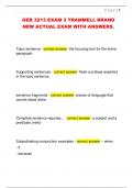 GEB 3213 EXAM 3 TRAMMELL BRAND  NEW ACTUAL EXAM WITH ANSWERS&period;