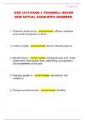 GEB 3213 EXAM 3 TRAMMELL BRAND  NEW ACTUAL EXAM WITH ANSWERS&period;