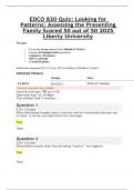 EDCO 820 Quiz&colon; Looking for Patterns&colon; Assessing the Presenting Family Scored 50 out of 50 2025 Liberty University