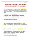 GUIDEWIRE ASSOCIATE TEST BRAND  NEW ACTUAL EXAM WITH ANSWERS&period; 