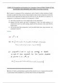 COMP 233 Probability and Statistics for Computer Science &lbrack;FINAL EXAM ACTUAL QUESTIONS AND ANSWERS&rsqb; 2025 NEW Concordia University