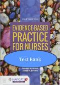 Evidence Based Practice For Nurses 4th Edition By Schmidt Brown - Test Bank&comma; study guide