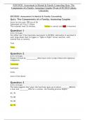 EDCO820&colon; Assessment in Marital & Family Counseling Quiz&colon; The Components of a Family&colon; Assessing Couples 50 out of 50 2025 Liberty University