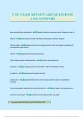 CTC EXAM REVIEW 2025 QUESTIONS AND ANSWERS